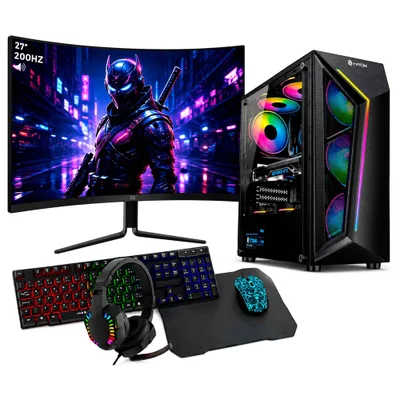 Computador i9 11ª 64GB ddr4 2tb Ssd Rtx 5060 Monitor 27" 200hz Oryus +Combo gamer