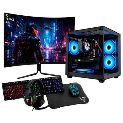 Computador i9 11ª 64gb Ram 2tb Ssd Rtx 5060 Monitor 32" 180hz Oryus +Combo gamer