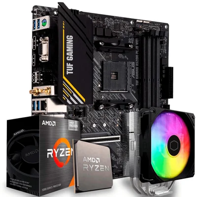 Kit Upgrade Amd Ryzen 5 5600gt, Placa Mãe A520, Air Cooler ARGB, Am4 - Cnkjaoby-e