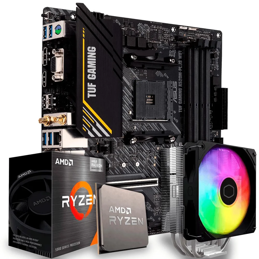 Kabumkit Upgrade Amd Ryzen 5 5600gt Placa Me A520