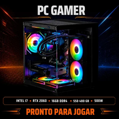 Kabum PC Gamer Intel i7 RTX 2060 16 Gb SSD 480GB