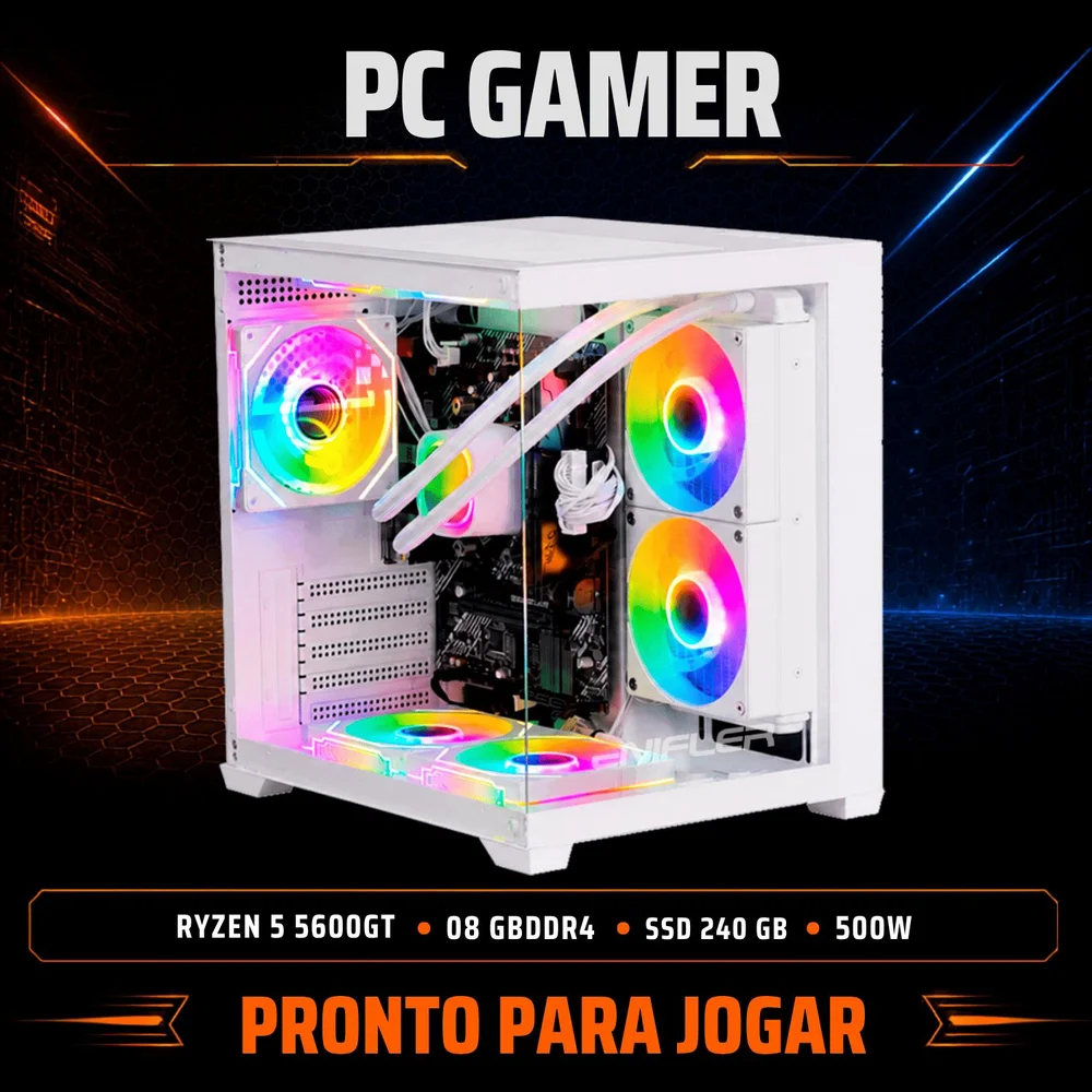 PC Gamer Ryzen 5 5600GT, 8GB DDR4, SSD 240GB, 500W - SBPSHQRX-E - view 2