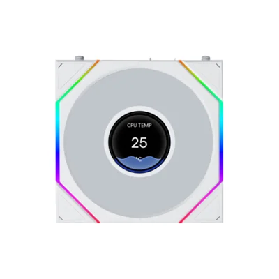 Fan 120mm Lian Li Uni Fan Tl Lcd Flex 120, ARGB, White - 12tllcd1f1w