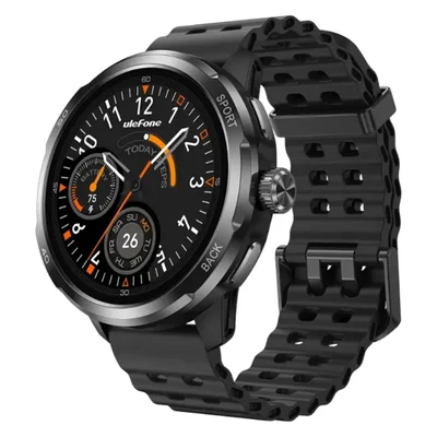 Smartwatch Ulefone Armor Watch Pro, Gps Integrado, 5atm, Chamadas, Chat Ia, 100 Esportes Cor:preto;tamanho:único;gênero: