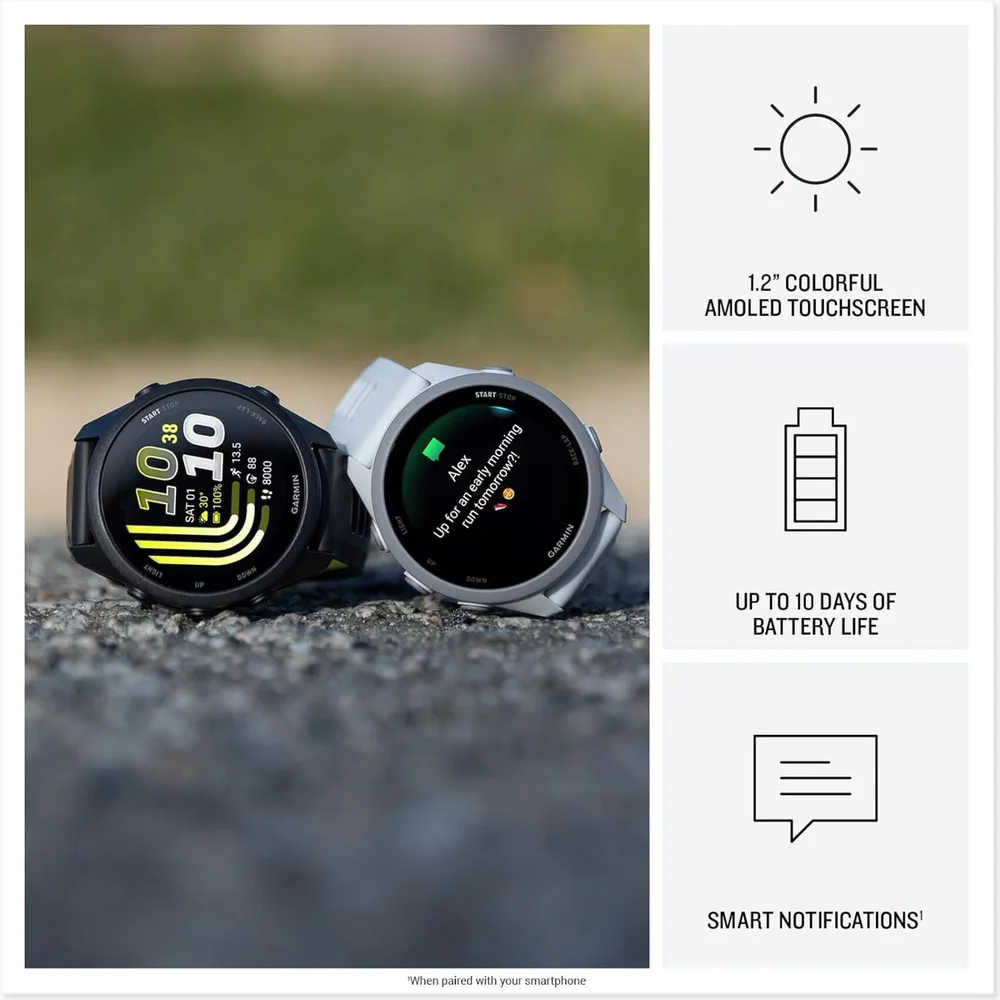 Imagem 5 de 5 do produto Relógio Garmin Forerunner 170 Music 010-03920-11 Branco