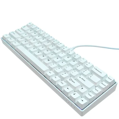 Teclado Gamer Ajazz Ak680 V2 Mini Usb RGB Layout Inglês Anti-ghosting Switch Mecânico Branco
