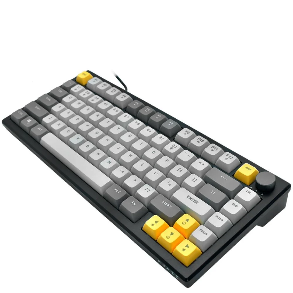 Imagem 3 de 4 do produto Teclado Gamer Ajazz Af82 Usb RGB Inglês Switch Mecânico Hot-swap Anti-ghosting Preto Cinza