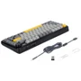 Teclado Gamer Mecânico Ajazz Ak820 Max Plus Wireless Bluetooth 2.4g RGB Hot-swap Switch Mecânico Preto Cinza