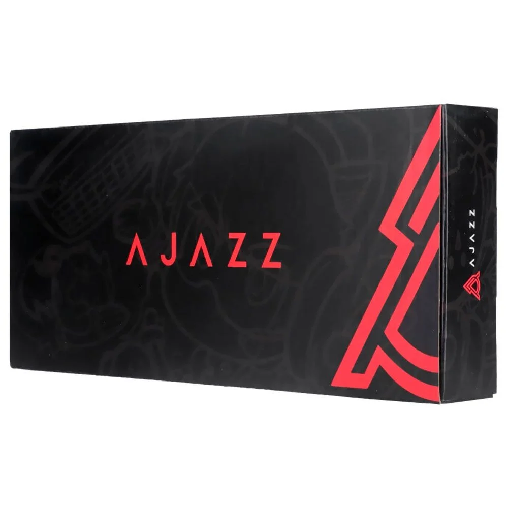 Teclado Gamer Mecânico Ajazz Ak820 Max Plus Wireless Bluetooth 2.4g RGB Hot-swap Switch Mecânico Preto Cinza