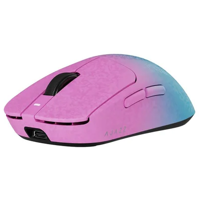 Mouse Gamer Ajazz Aj199 Nacodexx Wireless Rosa Azul 989315 Sem Fio Ergonômico RGB Alta Precisão Sensor Óptico Usb