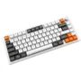 Teclado Gamer Ajazz Af82 Usb RGB Inglês Layout Compacto Switch Mecânico Hot-swap Cinza Branco