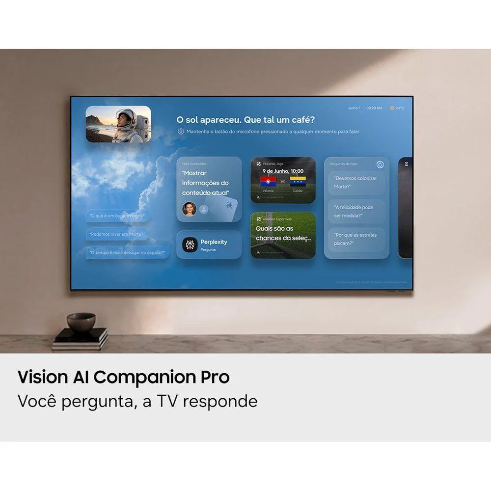 Imagem 2 de 5 do produto Smart Tv Samsung Un98u9500hgxzd 98 Crystal Uhd 4k Tizen Preto Bivolt