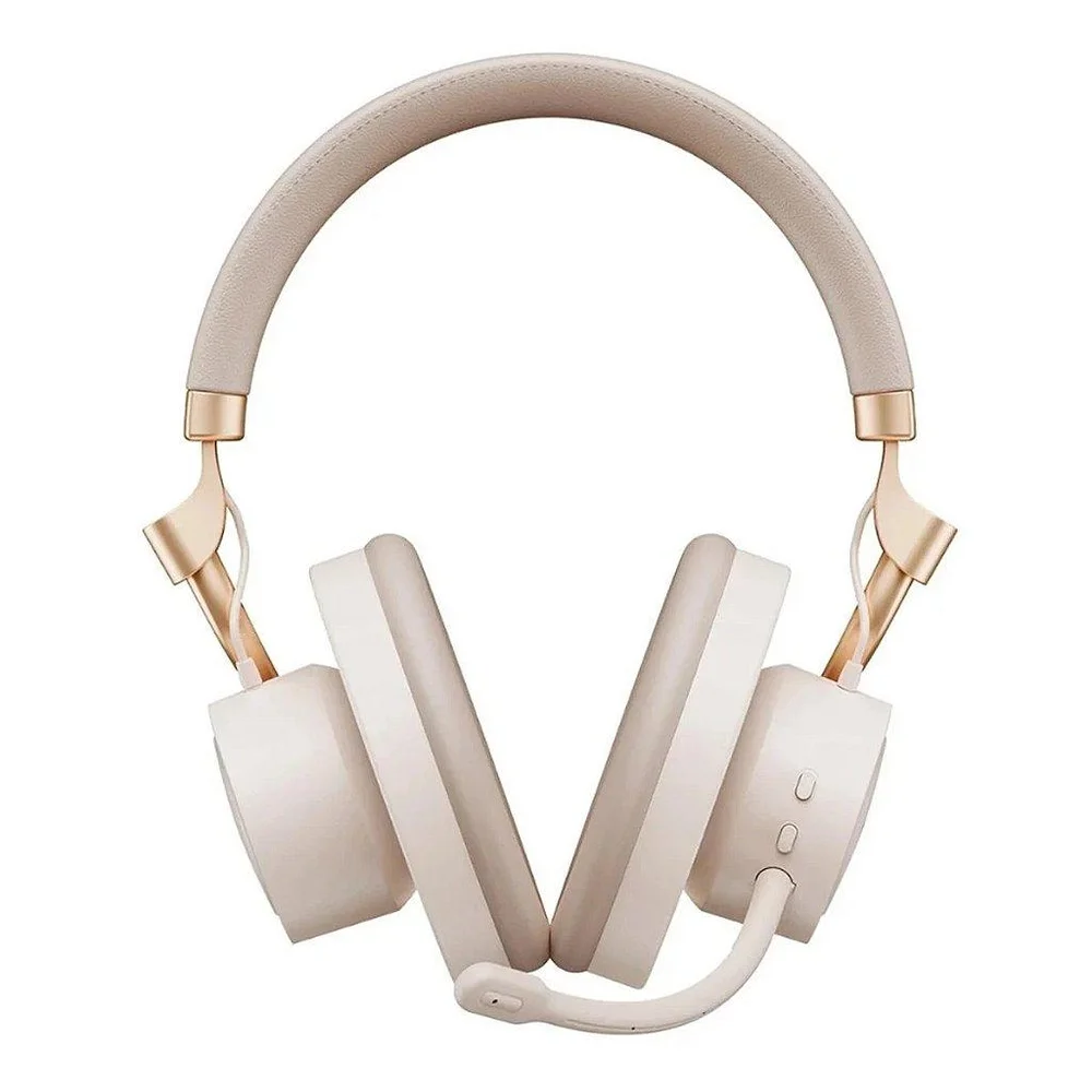 Imagem 2 de 5 do produto Headset Gamer Havit Fuxi-h8 Tri-mode, Wireless, Bluetooth, RGB, Drivers De 32mm, Dourado