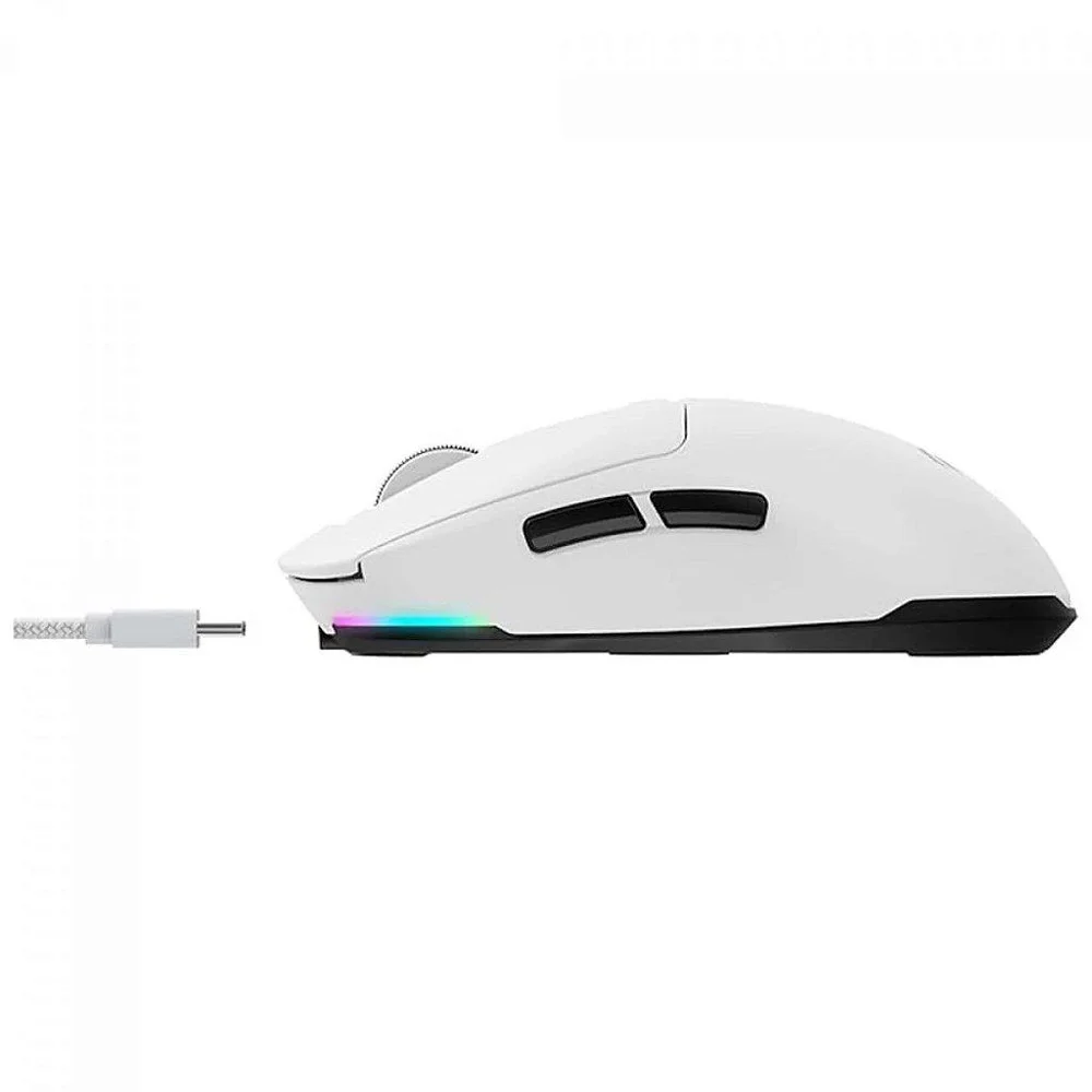 Imagem 4 de 4 do produto Mouse Gamer Havit Ms969wb, Wireless/bluetooth, RGB, 16000 Dpi, 6 Botões, Branco