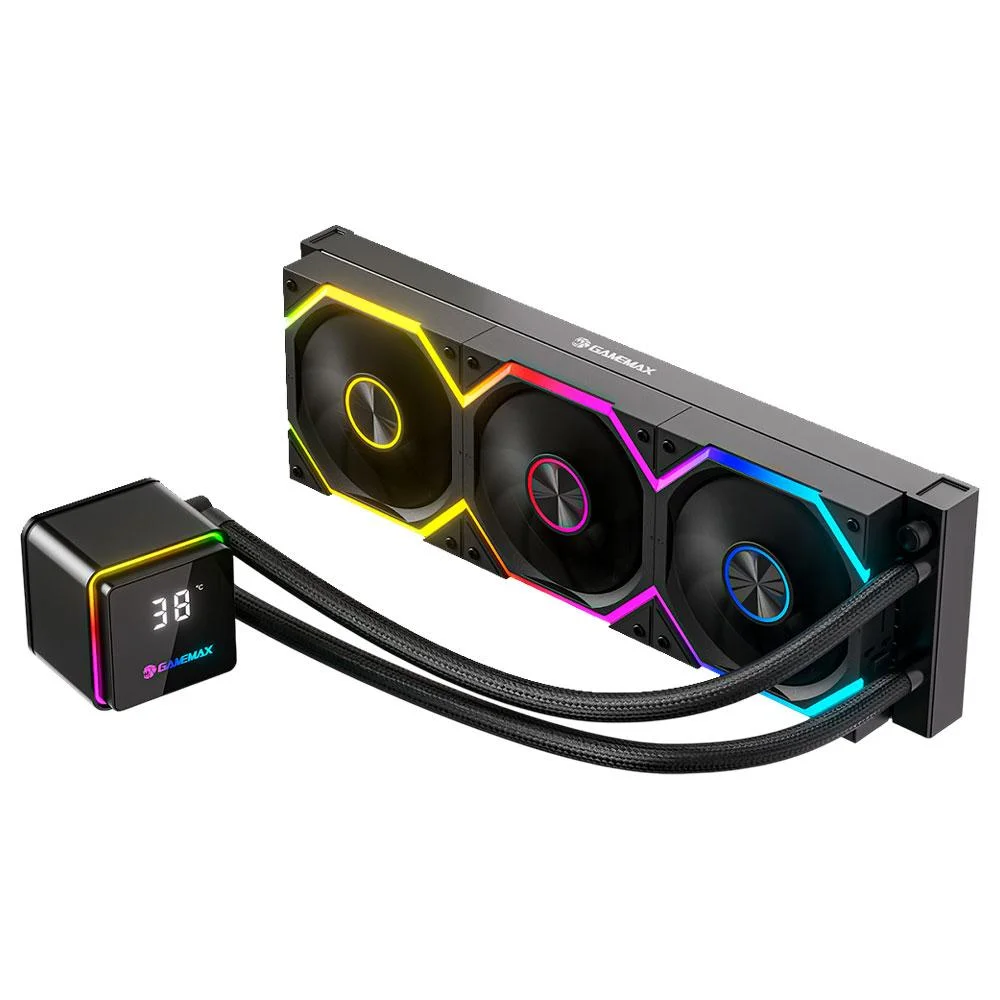 Imagem 2 de 5 do produto Water Cooler Gamemax Iceburg 360n2wlsbk Black ARGB