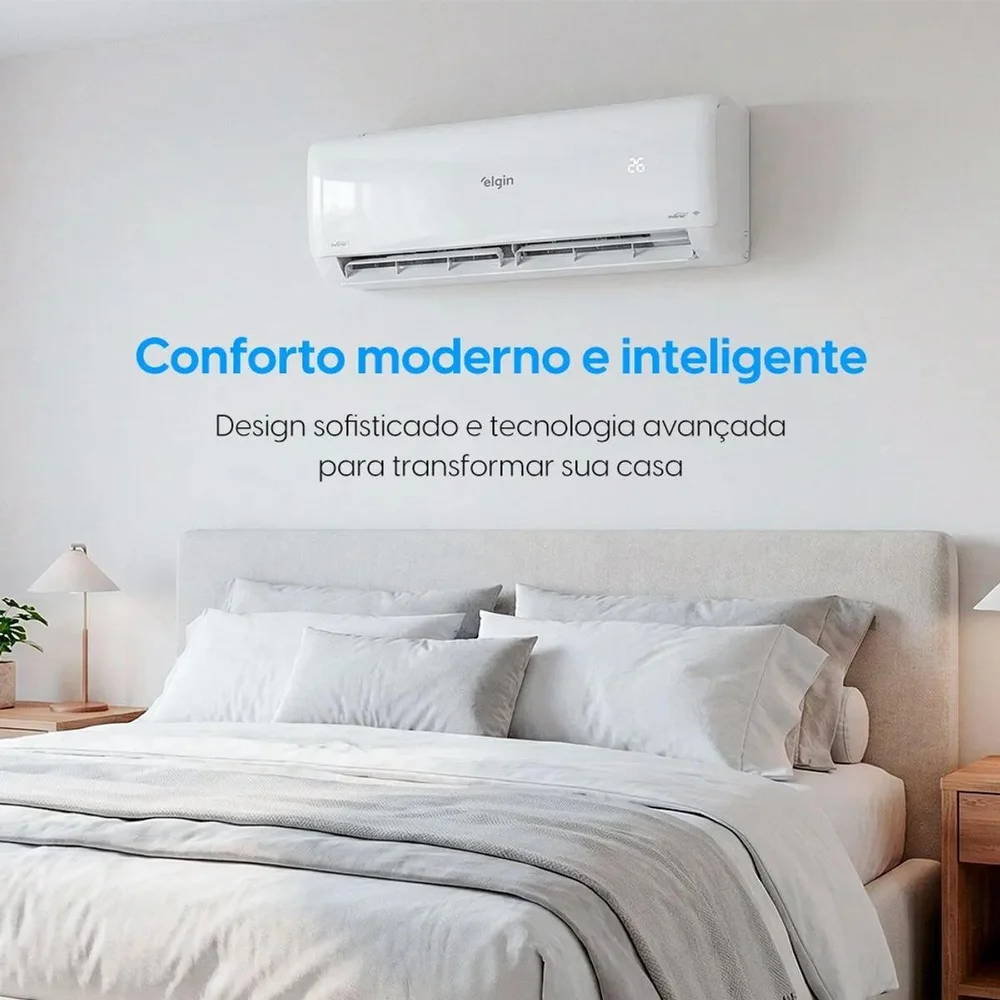 Imagem 5 de 5 do produto Ar Condicionado 12000 Btus Split Hi Wall Inverter Elgin Frio Eco Iii Hjfc12c2wecwe 220v