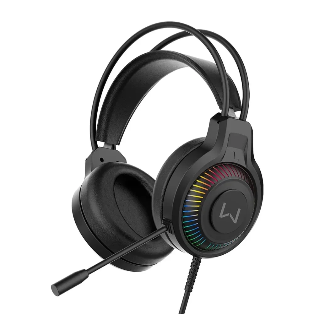 Imagem 5 de 5 do produto Fone Headset Gamer RGB Mizar Preto Warrior P2 E Usb 3,5mm