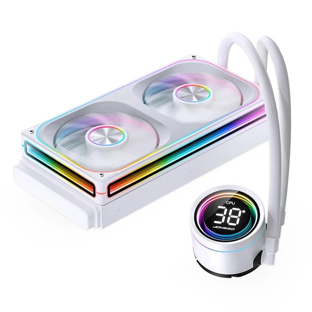 Imagem 2 de 5 do produto Watercooler Jonsbo Th-240 Display LED ARGB 240mm Branco