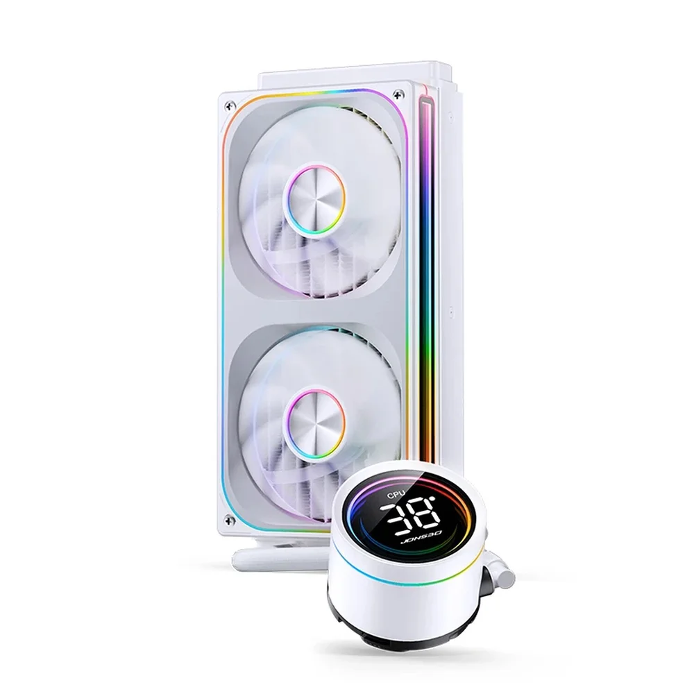 Imagem 3 de 5 do produto Watercooler Jonsbo Th-240 Display LED ARGB 240mm Branco