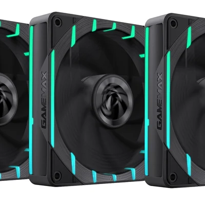 Kit 3 Fan ARGB Gamemax Tornado T12 Bk