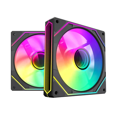 Kit 2 Fan ARGB Gamemax Nevihta Fn12a-s8i-bk