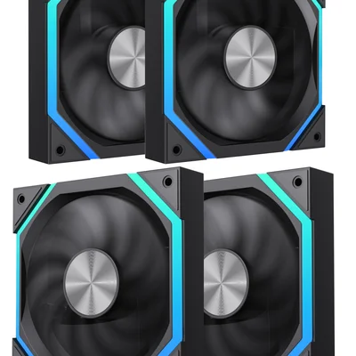 Kit 4 Fan ARGB Gamemax Kuling Fn12a-n2 Bk