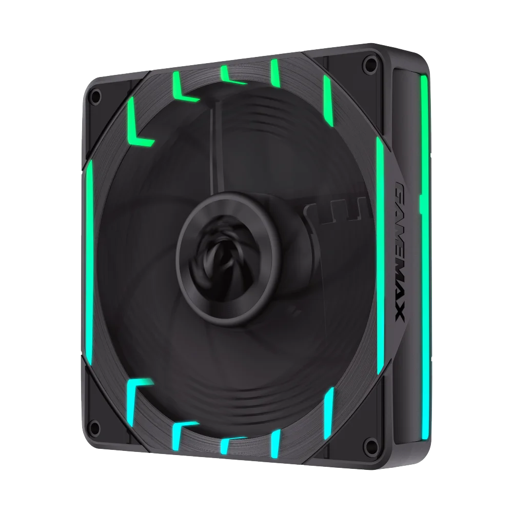Imagem 3 de 5 do produto Kit 3 Fan ARGB Gamemax Tornado T12 Rbk Reverso
