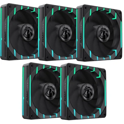 Kit 5 Fan ARGB Gamemax Tornado T12 Bk