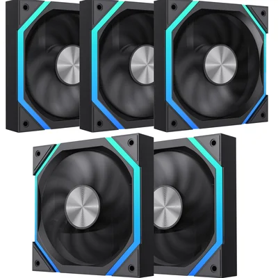 Kit 5 Fan ARGB Gamemax Kuling Fn12a-n2 Bk