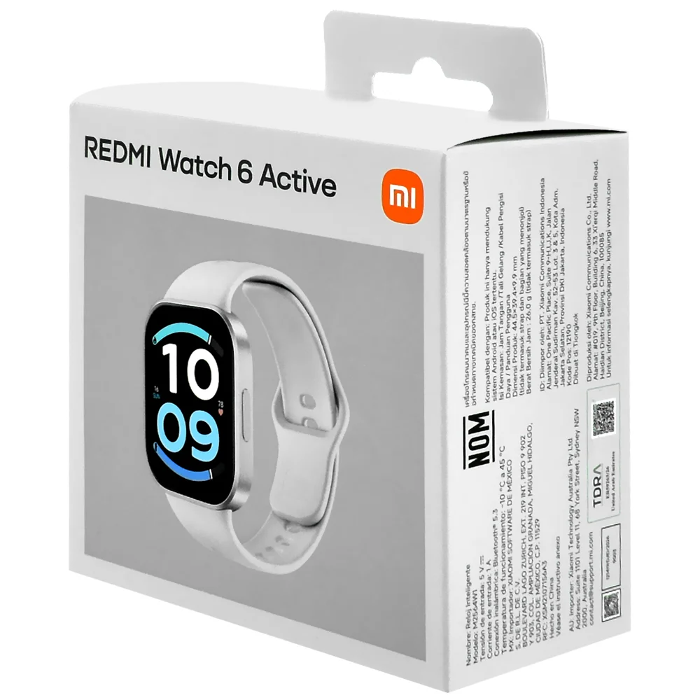 Imagem 3 de 5 do produto Relógio Smartwatch Xiaomi Redmi Watch 6 Active Tela AmoLED M2564w1 - ( Prata )