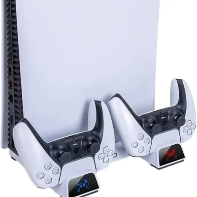 Base Suporte Cooler Resfriamento E Carga Controle Compatível Ps5