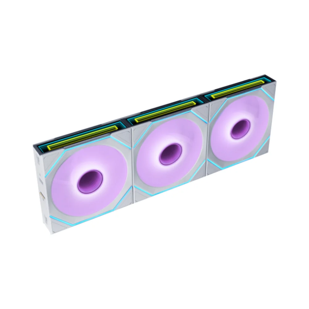 Imagem 4 de 4 do produto Kit 3 Fans 120mm Lian Li Uni Fan Sl-inf Flex 120, ARGB, C/ Controladora Wireless, White - 12slin1f3w