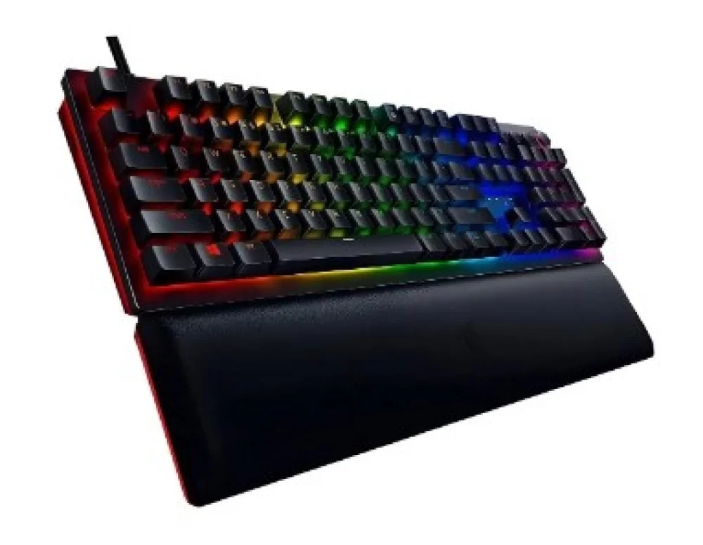 Imagem 3 de 3 do produto Teclado Razer Qwerty Inglês Us Cor Preto Com Luz RGB