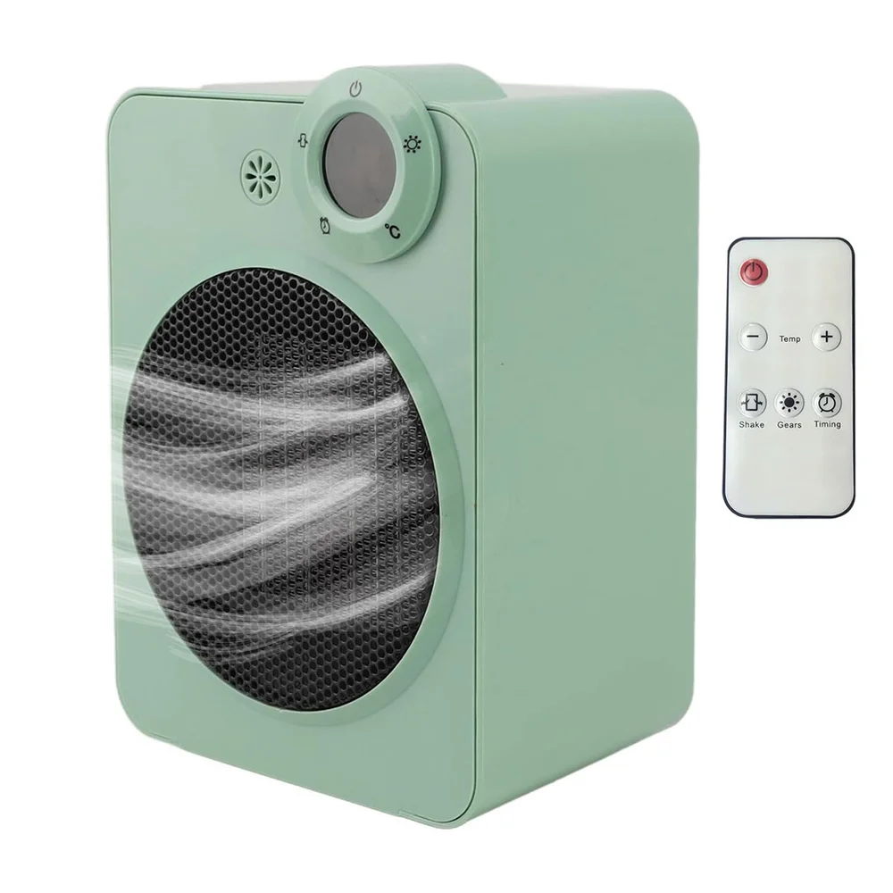 Aquecedor Eletrico Temperatura Ajustavel Display Digital Controle Angulo 70 Graus Portatil Casa Trabalho Potente Seguro