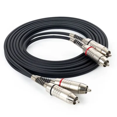 Cabo De Áudio 2 Rca Para 2 Rca - Santo Ângelo 100 Metros 100mt