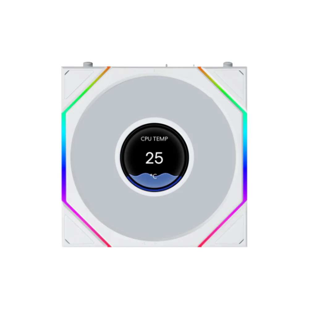 Imagem 3 de 3 do produto Fan 120mm Lian Li Uni Fan Tl Lcd Flex 120 Reverse Blade, ARGB, White - 12rtllcd1f1w