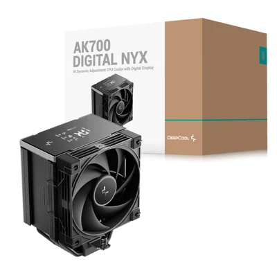 Air Cooler 120mm Deepcool Ak700 Digital Nyx, Display Temperatura, Black - R-ak700g2-bknnmn-gjd-1