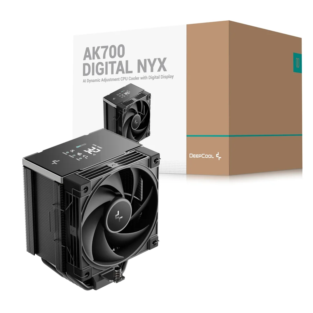 Air Cooler 120mm Deepcool Ak700 Digital Nyx, Display Temperatura, Black - R-ak700g2-bknnmn-gjd-1