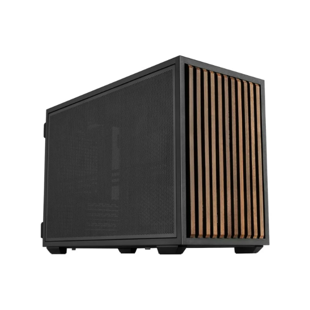 Gabinete Lian Li D4-matx Wood, Ssf, 2 Fans, Black - B4x-wd
