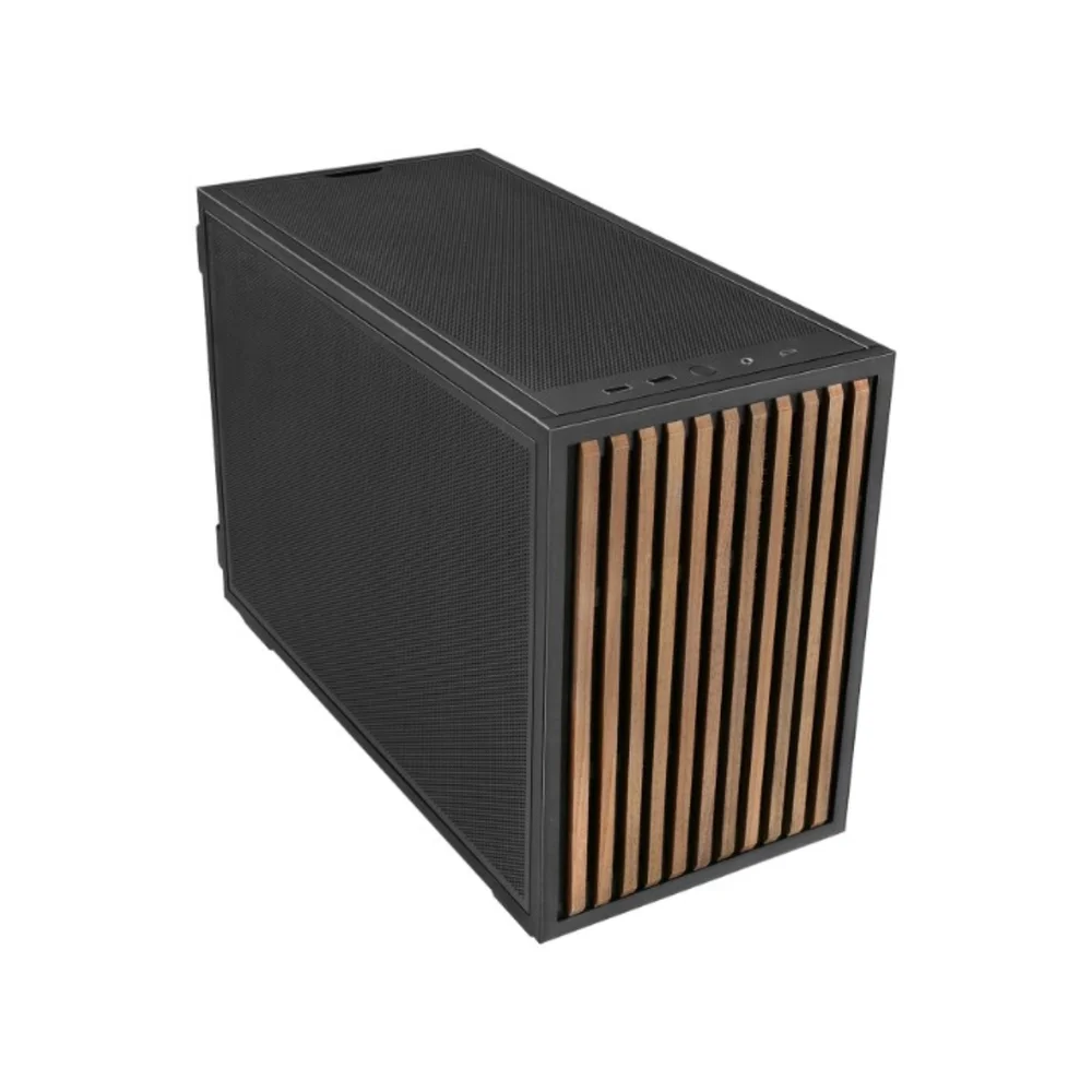 Imagem 3 de 3 do produto Gabinete Lian Li D4-matx Wood, Ssf, 2 Fans, Black - B4x-wd