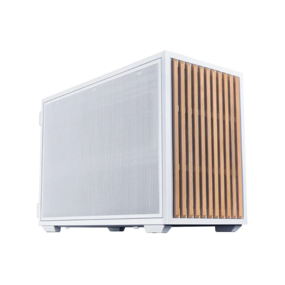 Gabinete Lian Li D4-matx Wood, Ssf, 2 Fans, White - B4w-wd