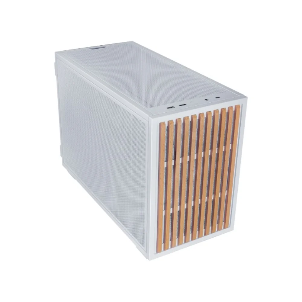 Imagem 3 de 3 do produto Gabinete Lian Li D4-matx Wood, Ssf, 2 Fans, White - B4w-wd