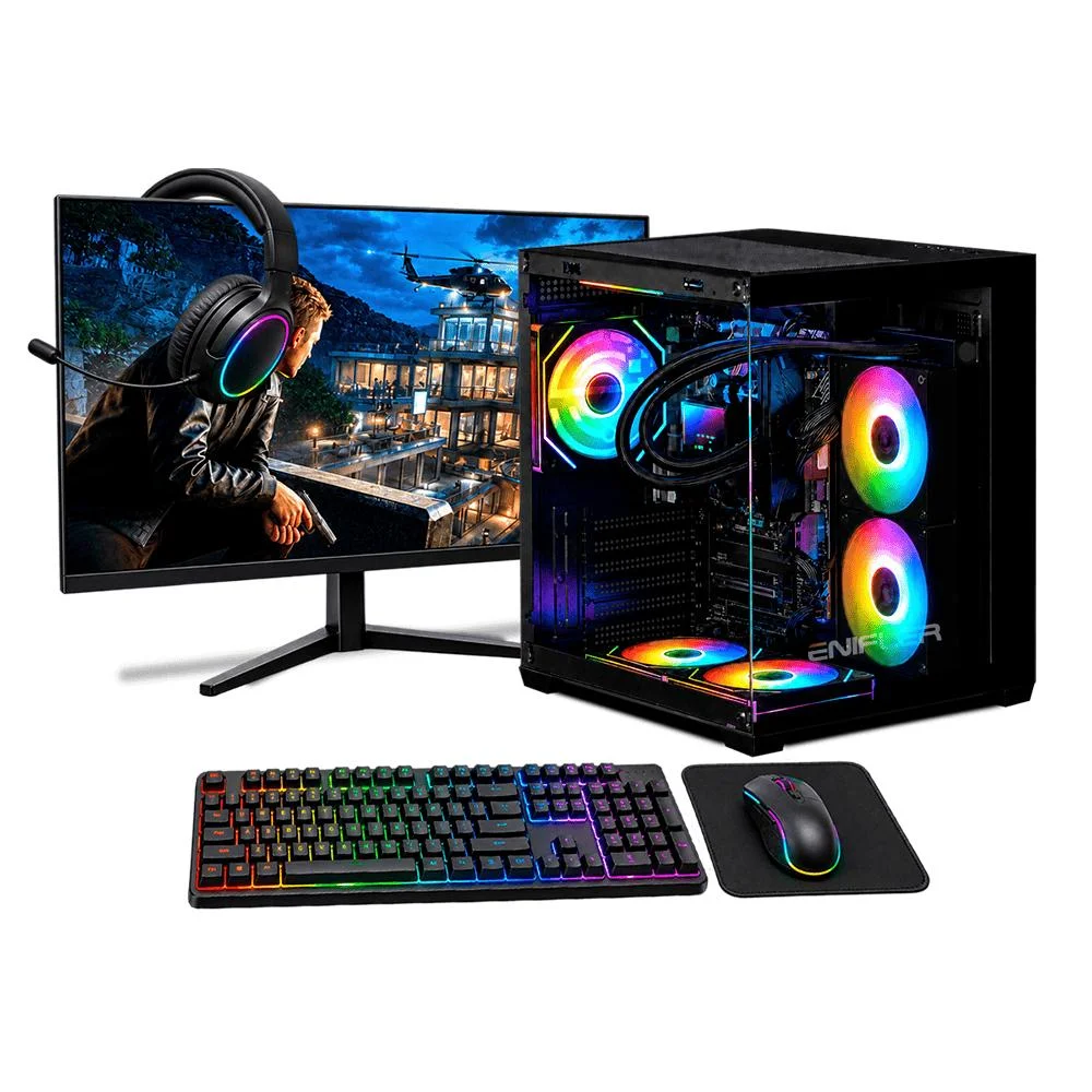 PC Gamer Completo Ryzen 5 5600GT, 8GB DDR4, SSD 240GB, 500W - PQPWI1Z6-E