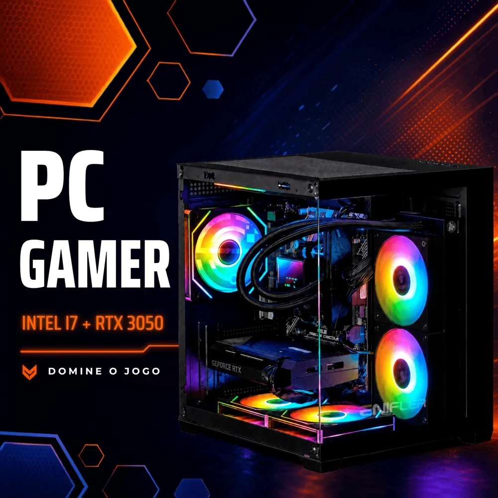PC Gamer Completo Intel I7, RTX 3050, 16GB DDR3, SSD 480GB, 500W - KOZ9A0IB-E - view 3