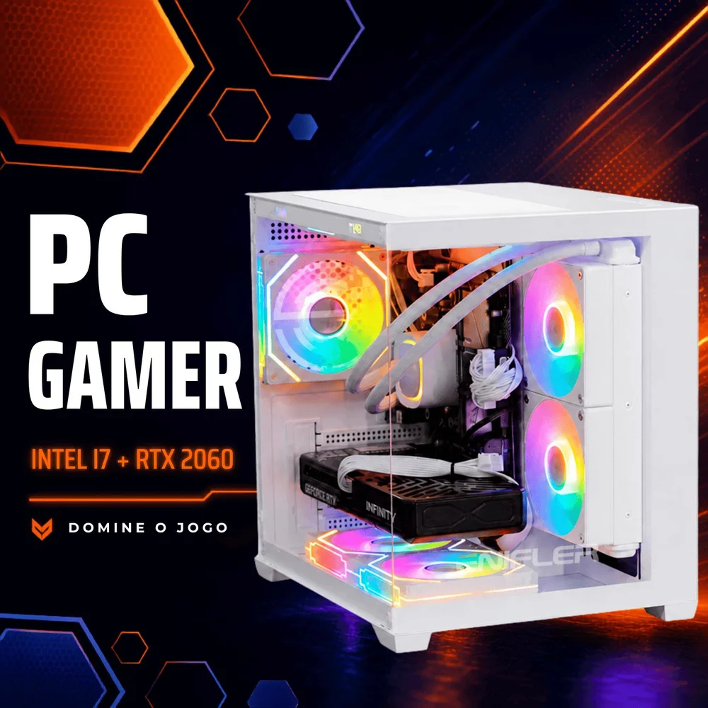 Kabum PC Gamer Completo Intel i7 RTX 2060 16 Gb