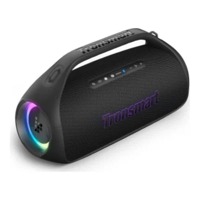 Caixa De Som Bluetooth Tronsmart Bang 2, 90w Rms, 2.1 Canais, 26h De Bateria, Ipx6, LED RGB, Bluetooth 5.3, Alca Removivel, Preta