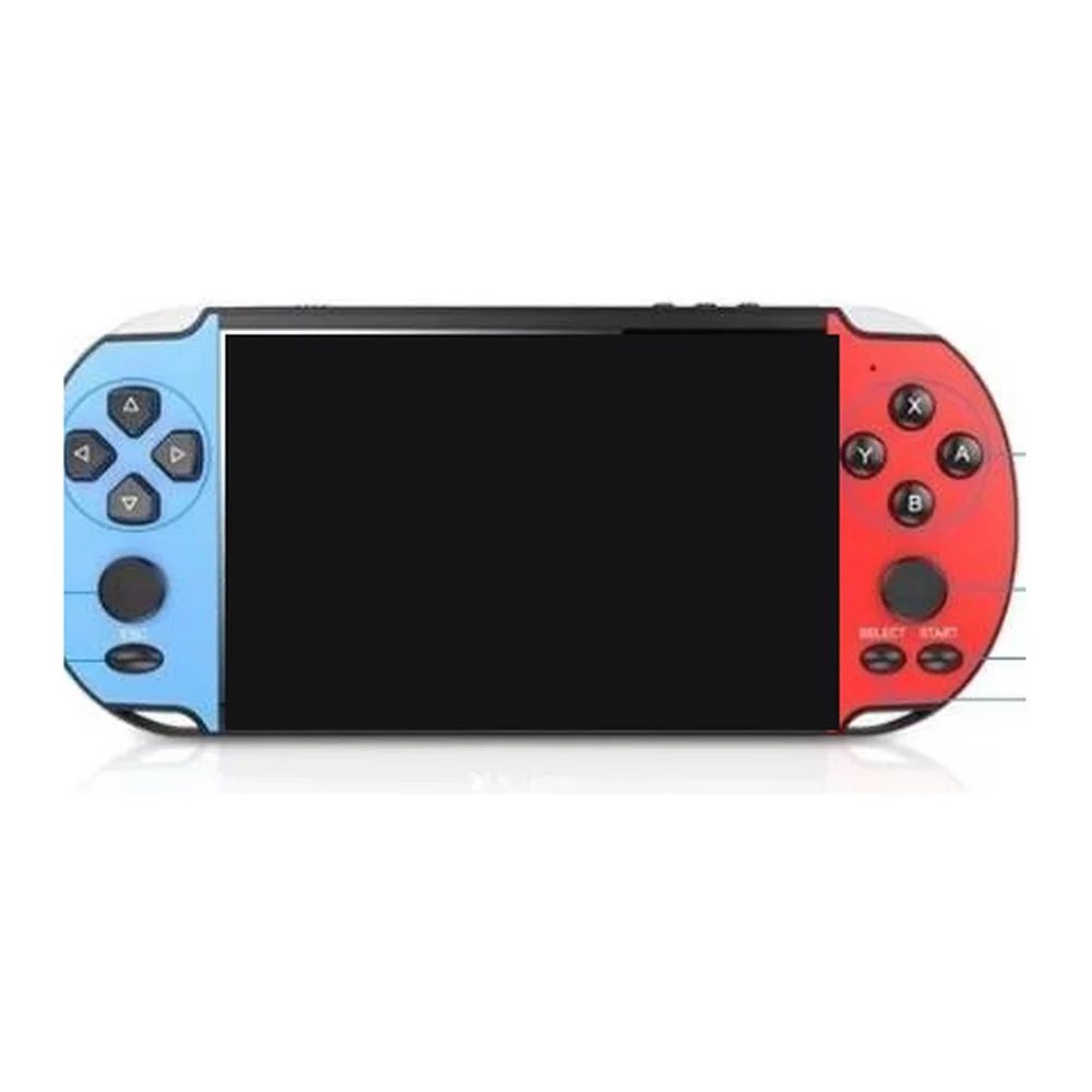 Console Portátil X7 Plus, Tela Hd 5.1", Duplo Analógico, Saída Av Para Tv, Slot Micro Sd, Fone P2 E Bateria Recarregável