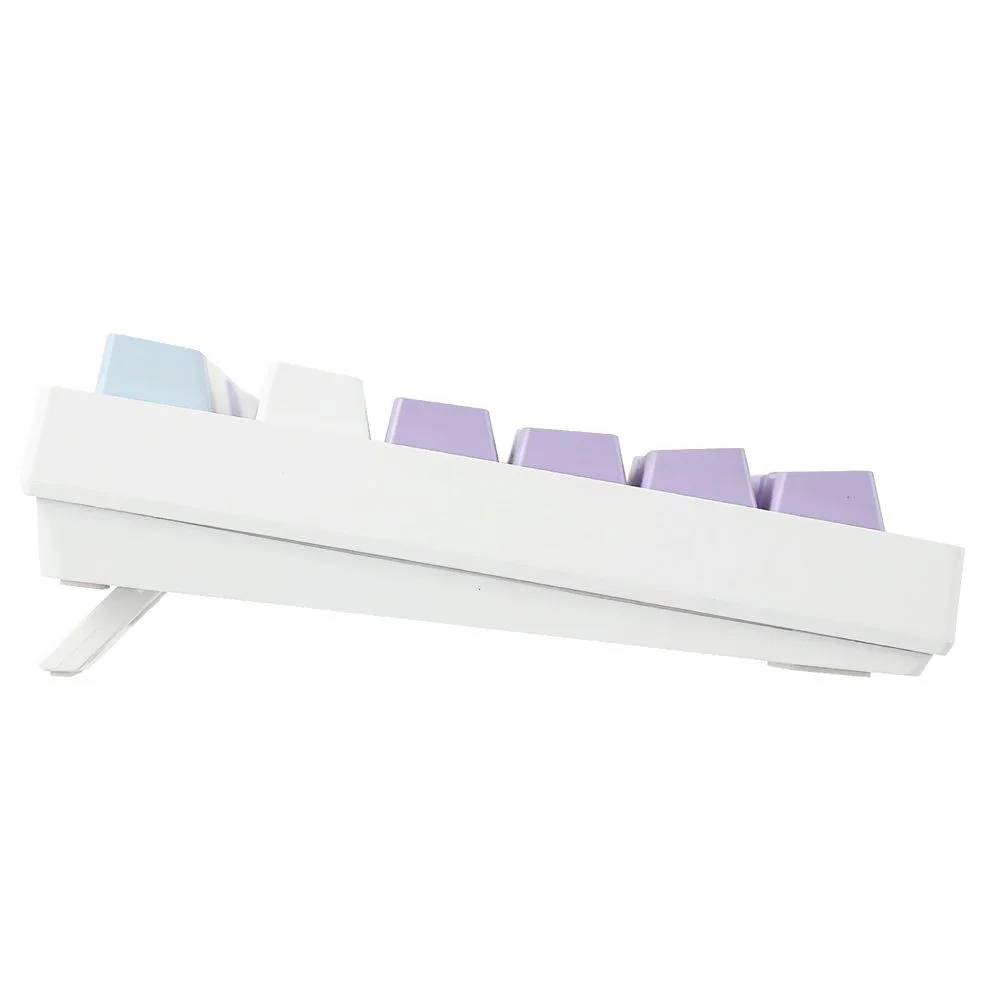 Imagem 3 de 3 do produto Teclado Gamer Mecânico Ajazz Ak820 Pro Nacodexx Wireless Bluetooth RGB Switch Flying Fish Inglês Branco Roxo
