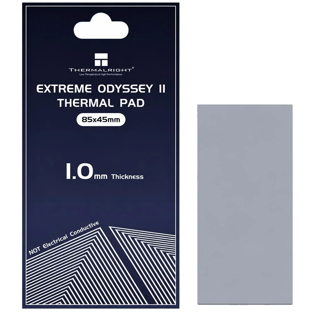 Imagem 2 de 2 do produto Pasta Térmica Thermalright Extreme Odyssey Ii 85x45x1.0mm Pad Térmico Silicone Alta Condutividade 12.8w/mk Cinza
