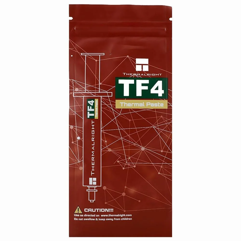 Imagem 2 de 3 do produto Pasta Térmica Thermalright Tf4 9.5w/m-k 1.5g Cinza Alta Condutividade Processador Cpu Gpu Cooler Gamer Performance